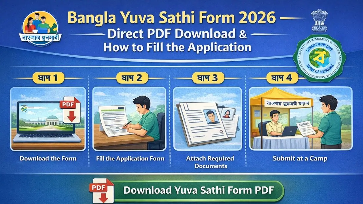 Bangla Yuva Sathi Form 2026 – Direct PDF Download & How to Fill the Application